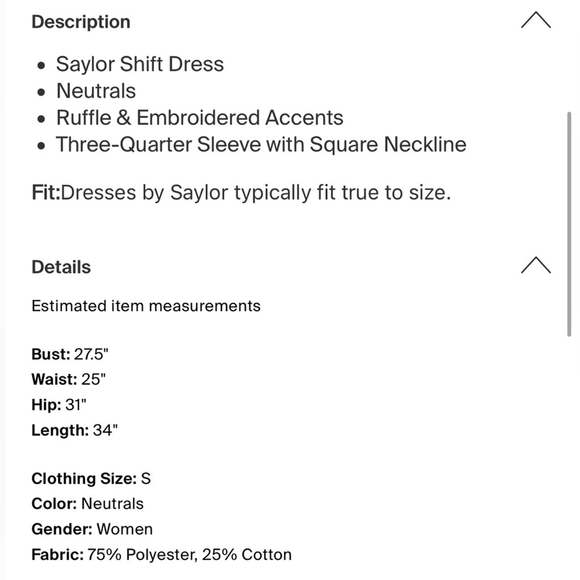 SAYLOR Beige Textured Mini Dress - Picture 11 of 14